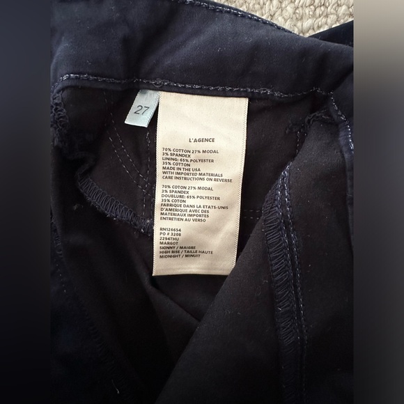 NWT L’Agence Navy Margot Pants - Picture 7 of 7